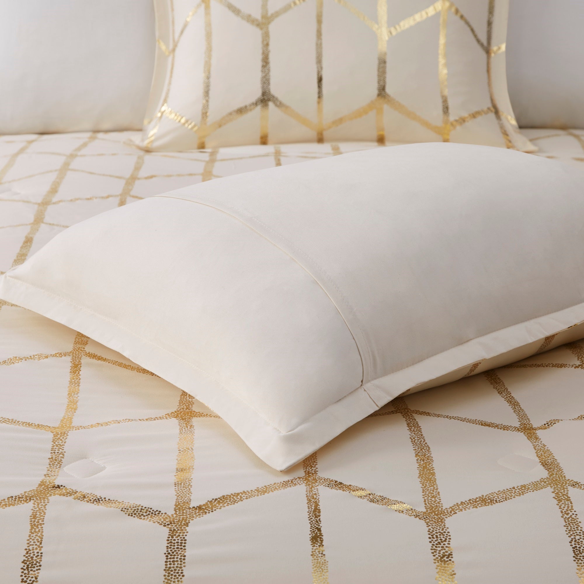 5-Piece King/Cal King 100% Polyester Brushed Printed Comforter Set