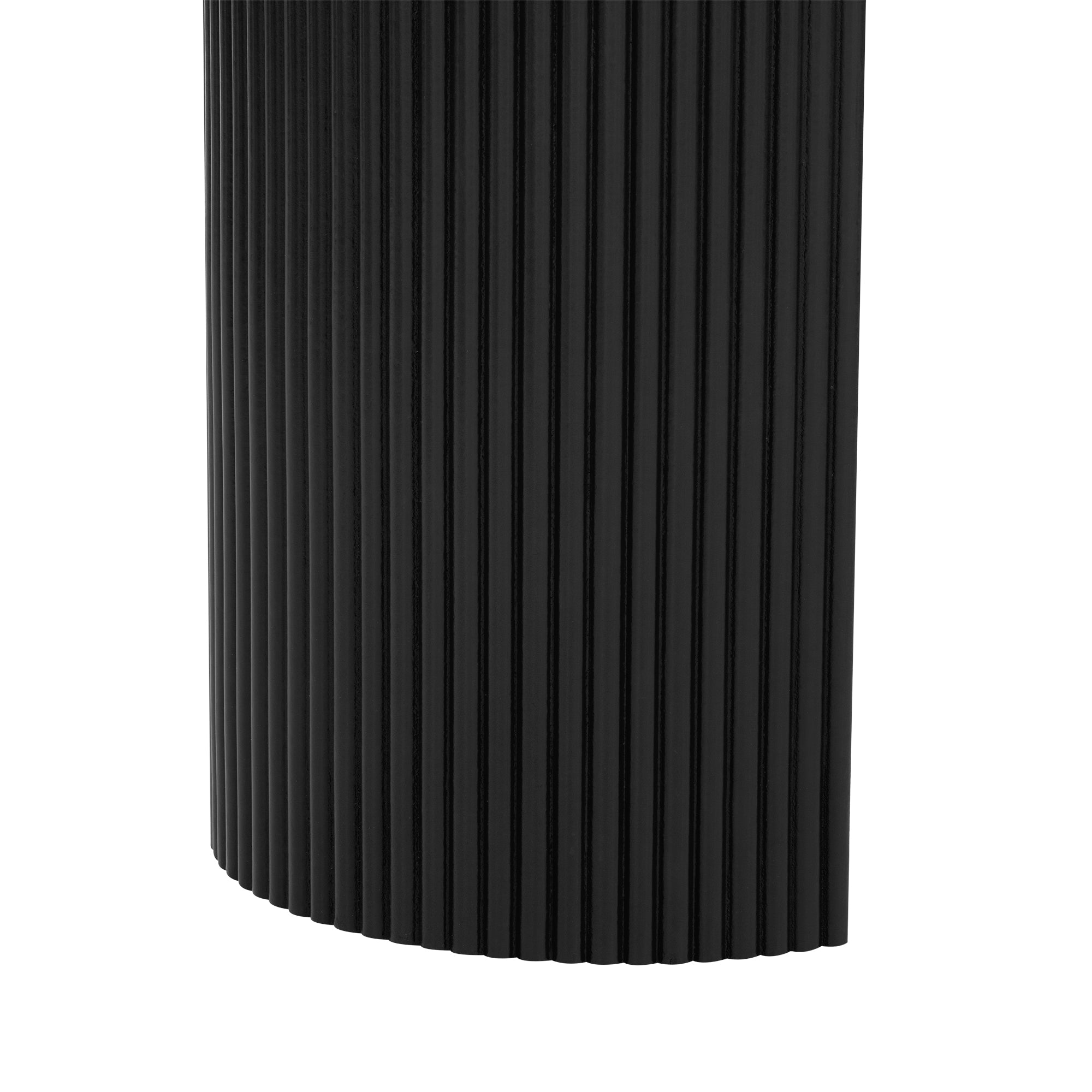U_STYLE Curved Console Table Vertical Stripe Design