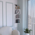 Modern Corner Shelf Full-Wall Design Multiple Shelving