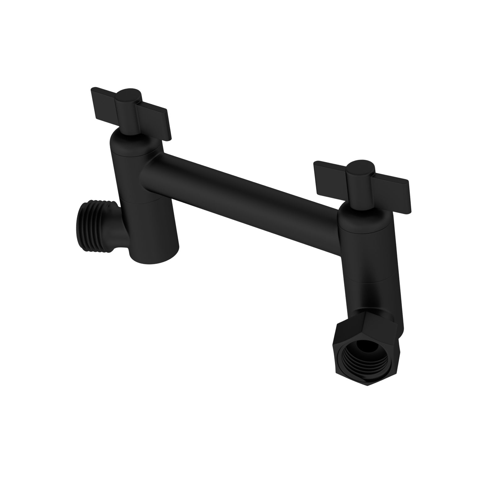 4" Stainless Steel Shower Arm Extension Black
