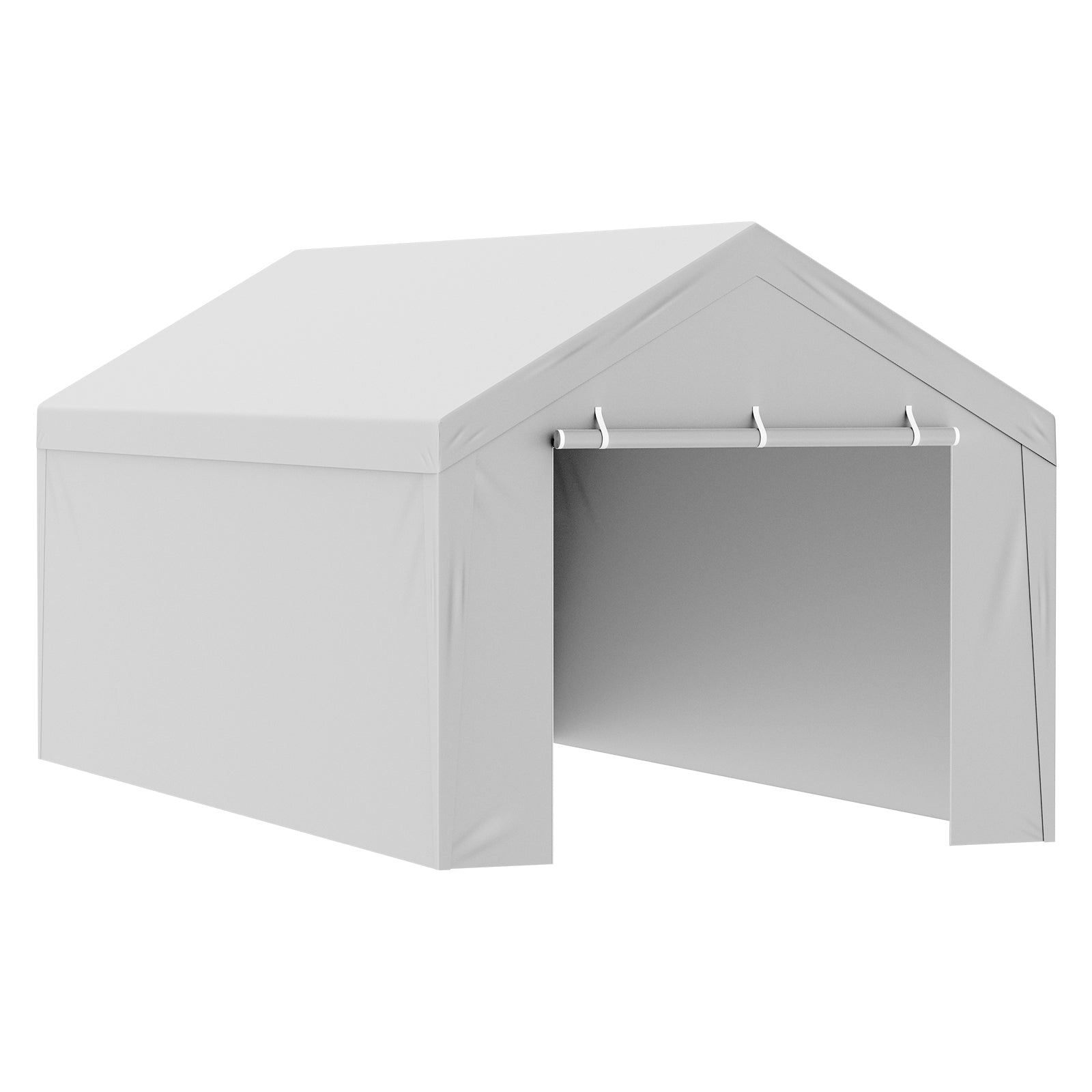 10 x 20 ft Carport Canopy Replacement Cover Top + Side Wall
