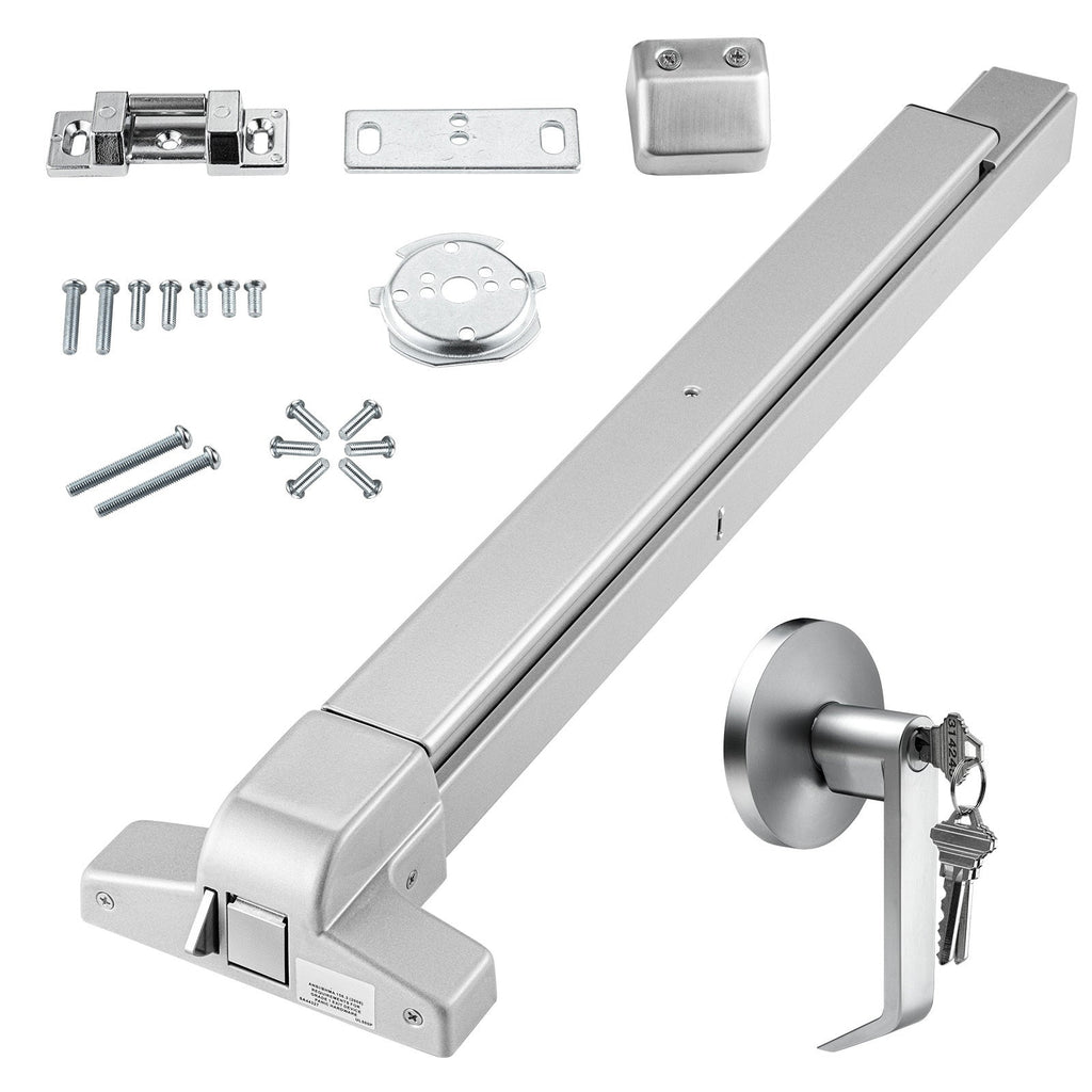 Carbon Steel Panic Bar Exit Door Lock with Lever and Keys
