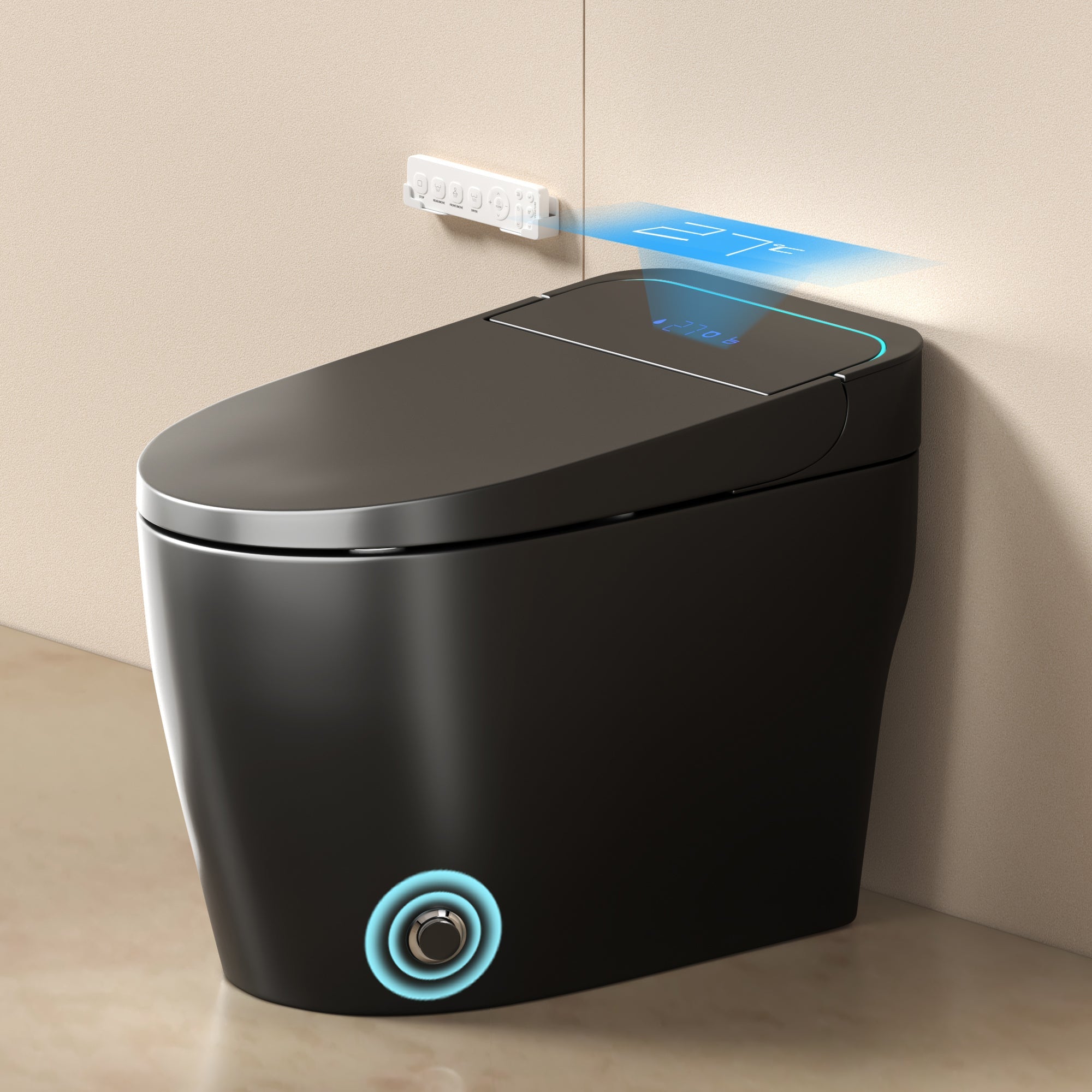 Unique Smart Toile,  One Piece Toilet with Bidet Built In,Intelligent Toilet ...