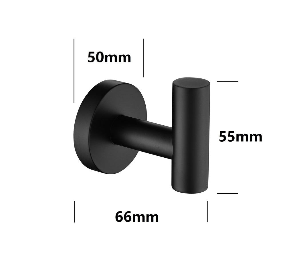 Stainless Steel Wall-Mounted Towel Hooks 2-Pack Bathroom