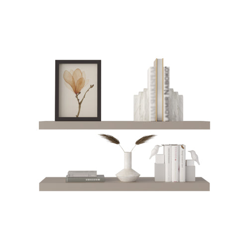Floating Wall Shelves - Set of 2 - Matte Finish - 31.5" Wide