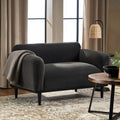 50" Dark Gray Upholstered 2-Seater Loveseat Sofa