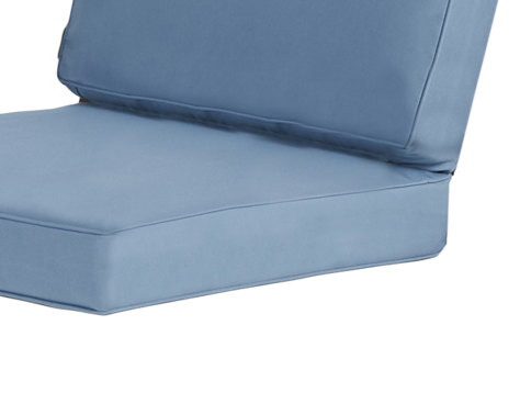Club Chair Cushion Cover Blue Waterproof 22.75x23.5