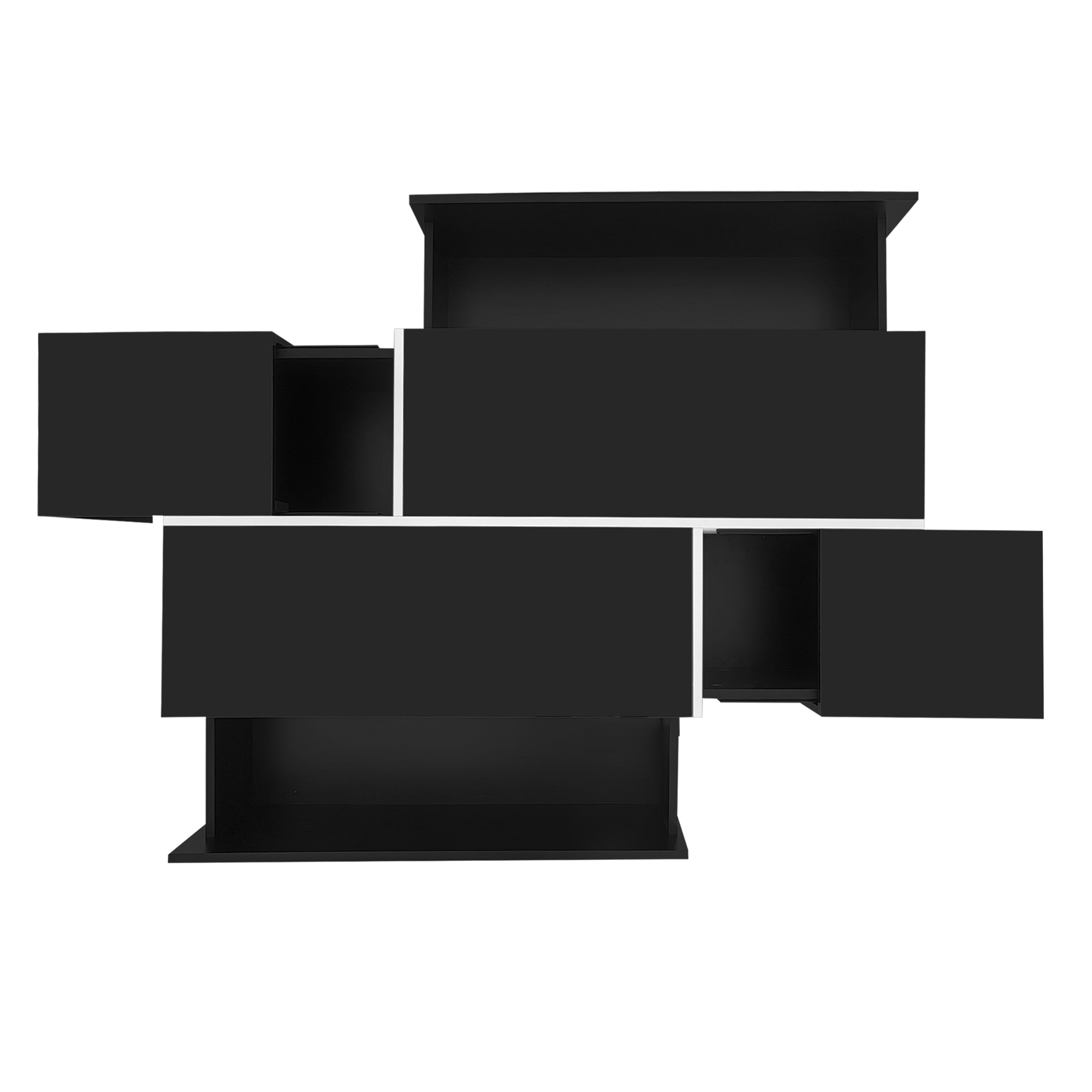 U-Can Extendable Coffee Table 47-72" with Storage Drawers