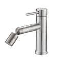 Brushed Nickel Bathroom Faucet 360° Rotating Aerator 2 Mode