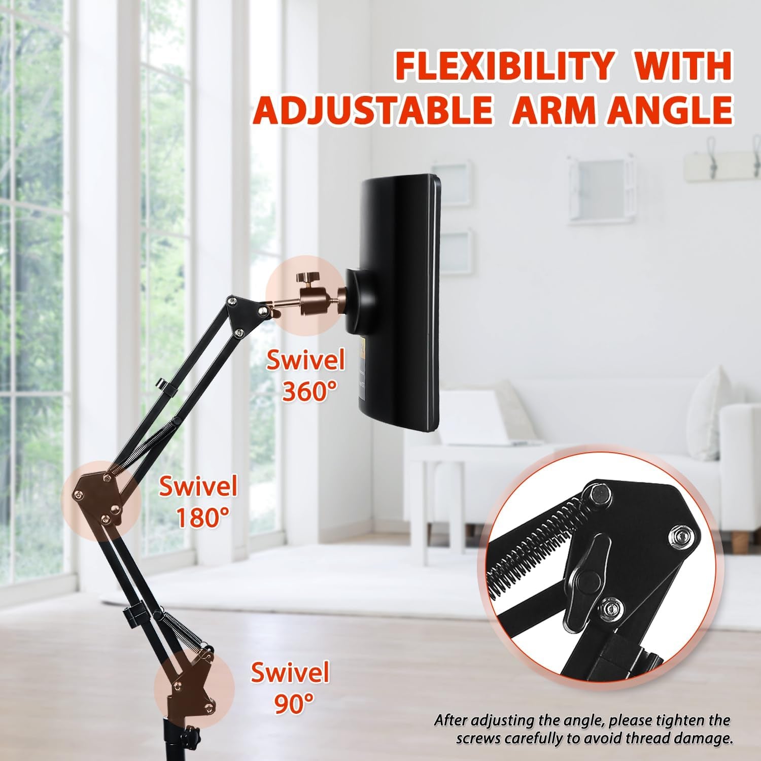 660nm Red Light Therapy Lamp with Stand Infrared Light Face Body