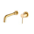 Wall Mount Bathroom Faucet Single Handle Brass Rough-in