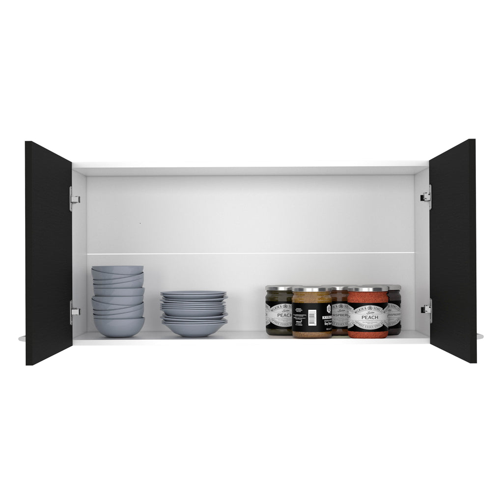 Napoles Wall Cabinet Two Shelves Double Door