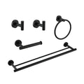 5 Piece Wall Mount Bathroom Towel Rack Set