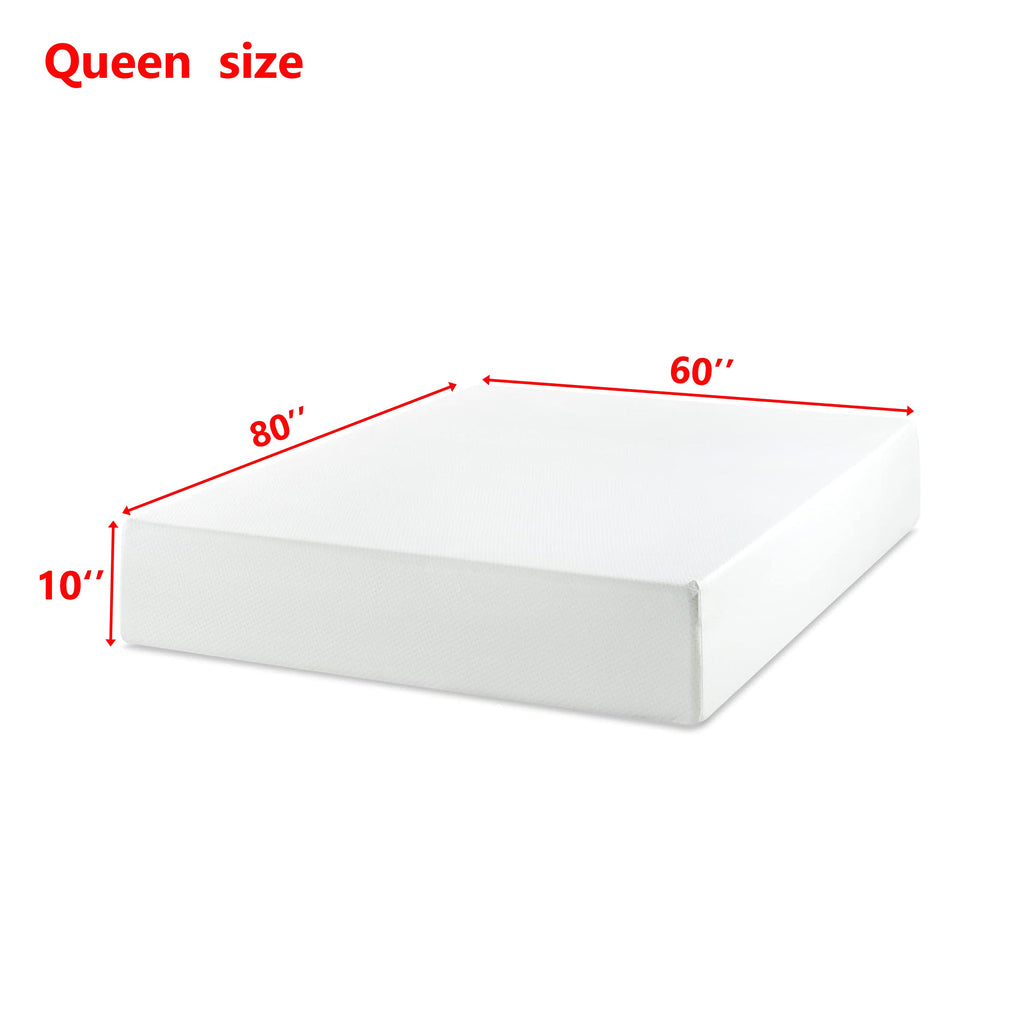 Queen Green Tea Memory Foam Mattress in Box, Fiberglass Free