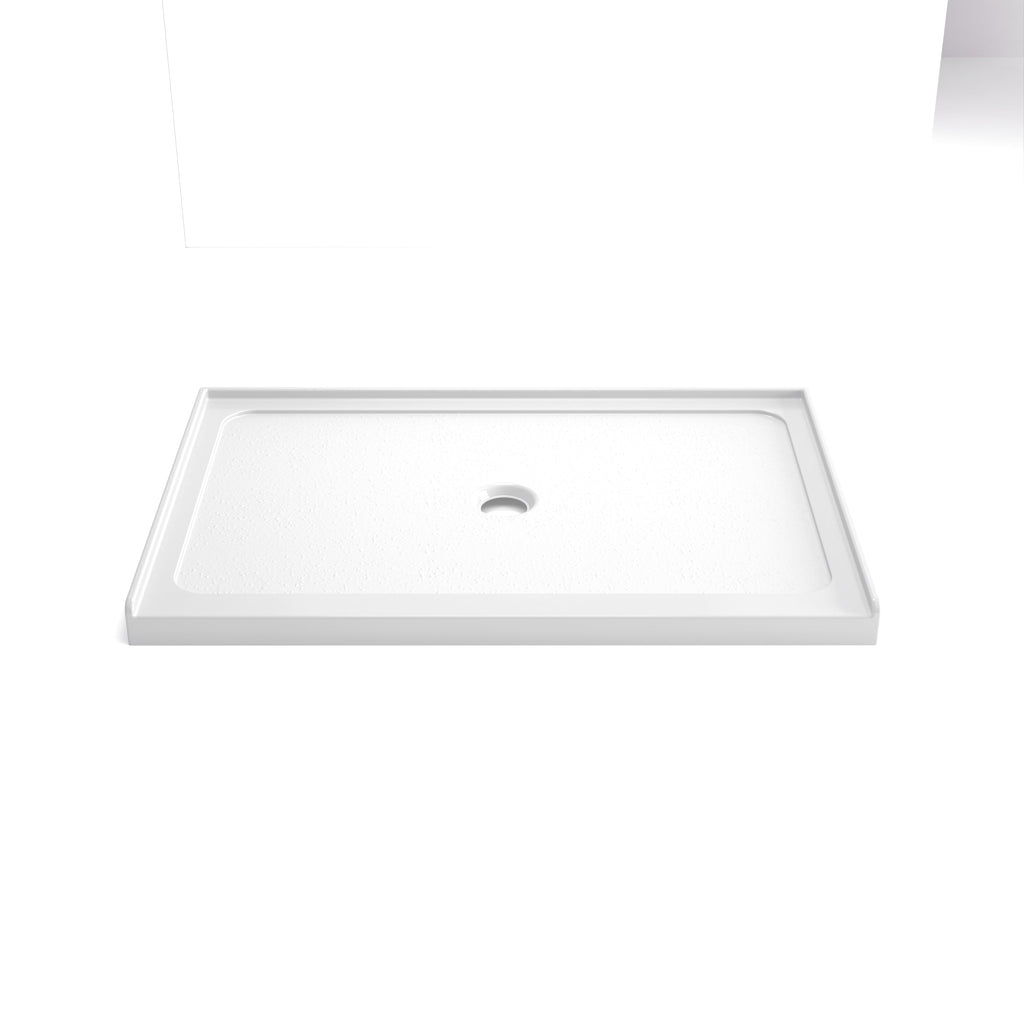 Gloss White Acrylic Shower Base 32" x 48" Center Drain