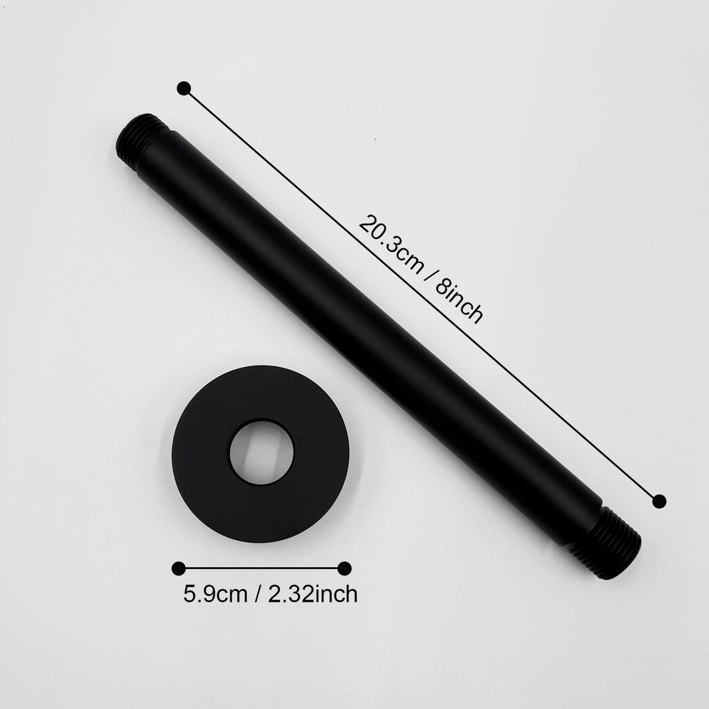 1/2 NPT Shower Arm Ceiling Mount Rain Head Extension