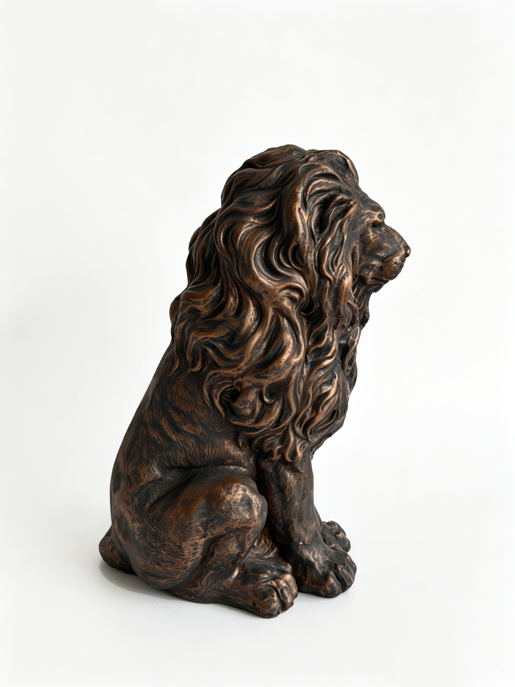 20.5 ft Lion Statue Resin Outdoor Garden Sculpture Decor