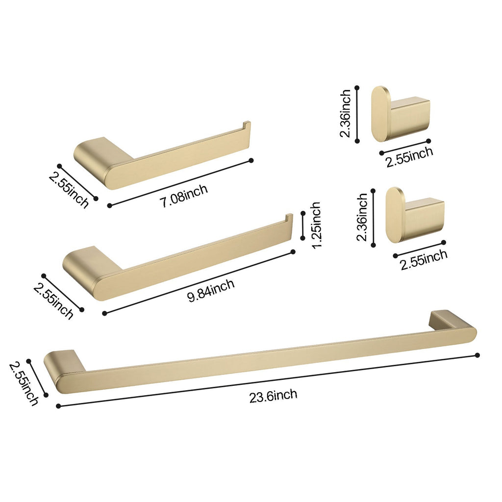 5-Piece Bathroom Hardware Set