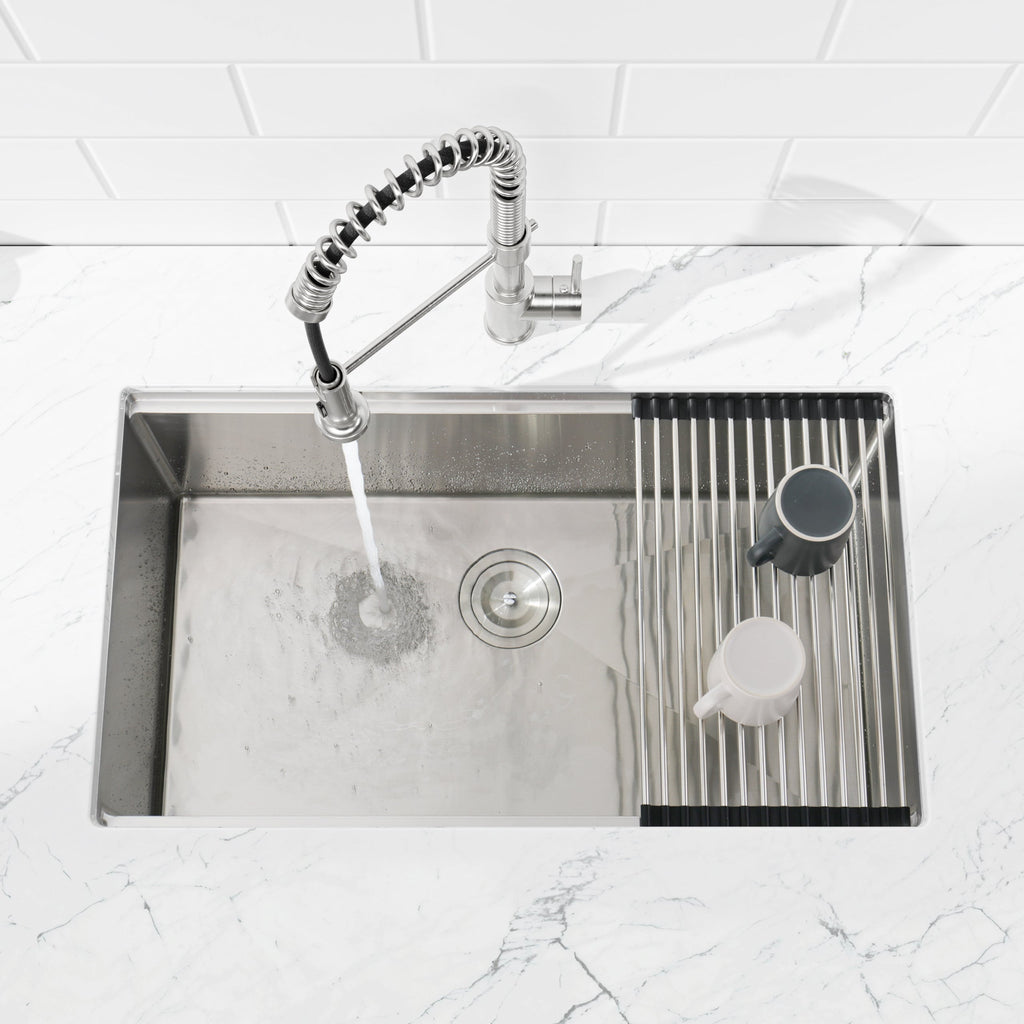 Stainless Steel Undermount Kitchen Sink 36x19 Single Bowl Brushed