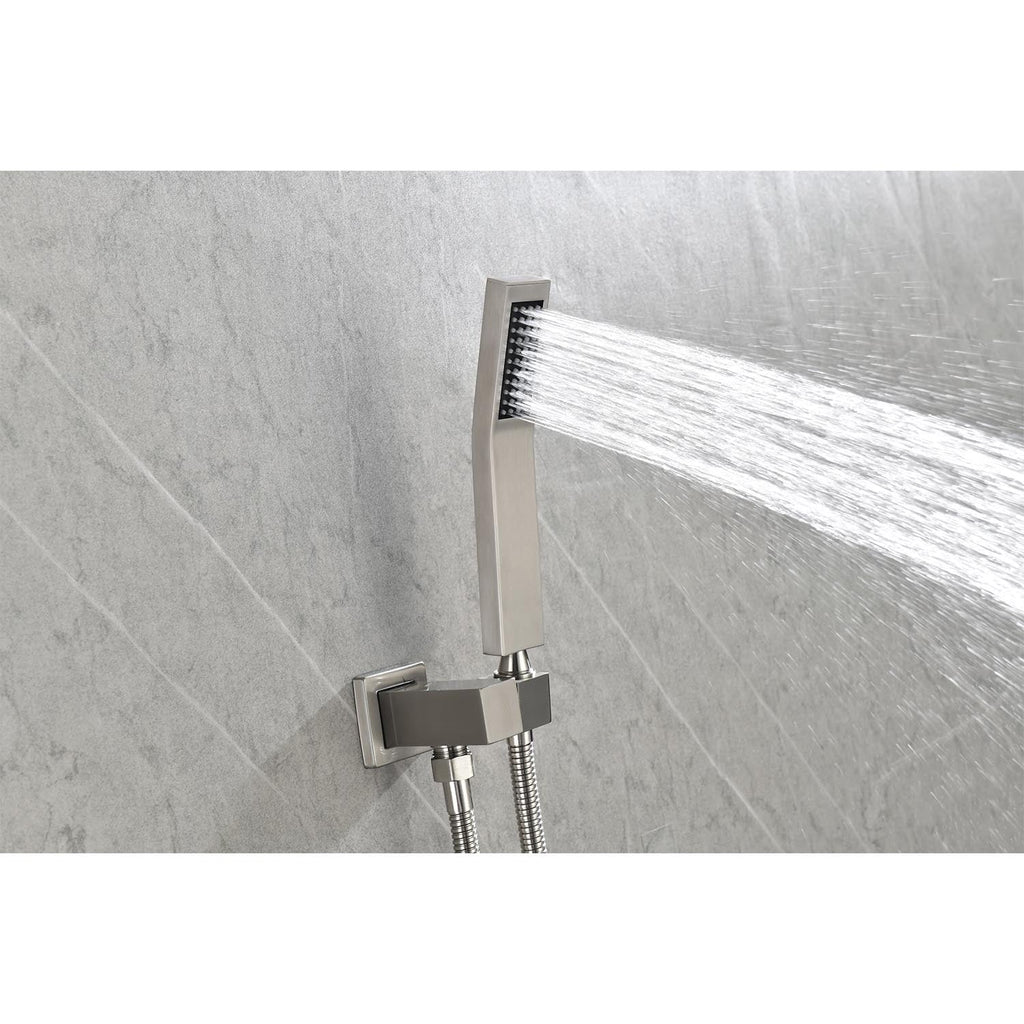 Shower System Combo 16" Head Hand Shower Tub Spout