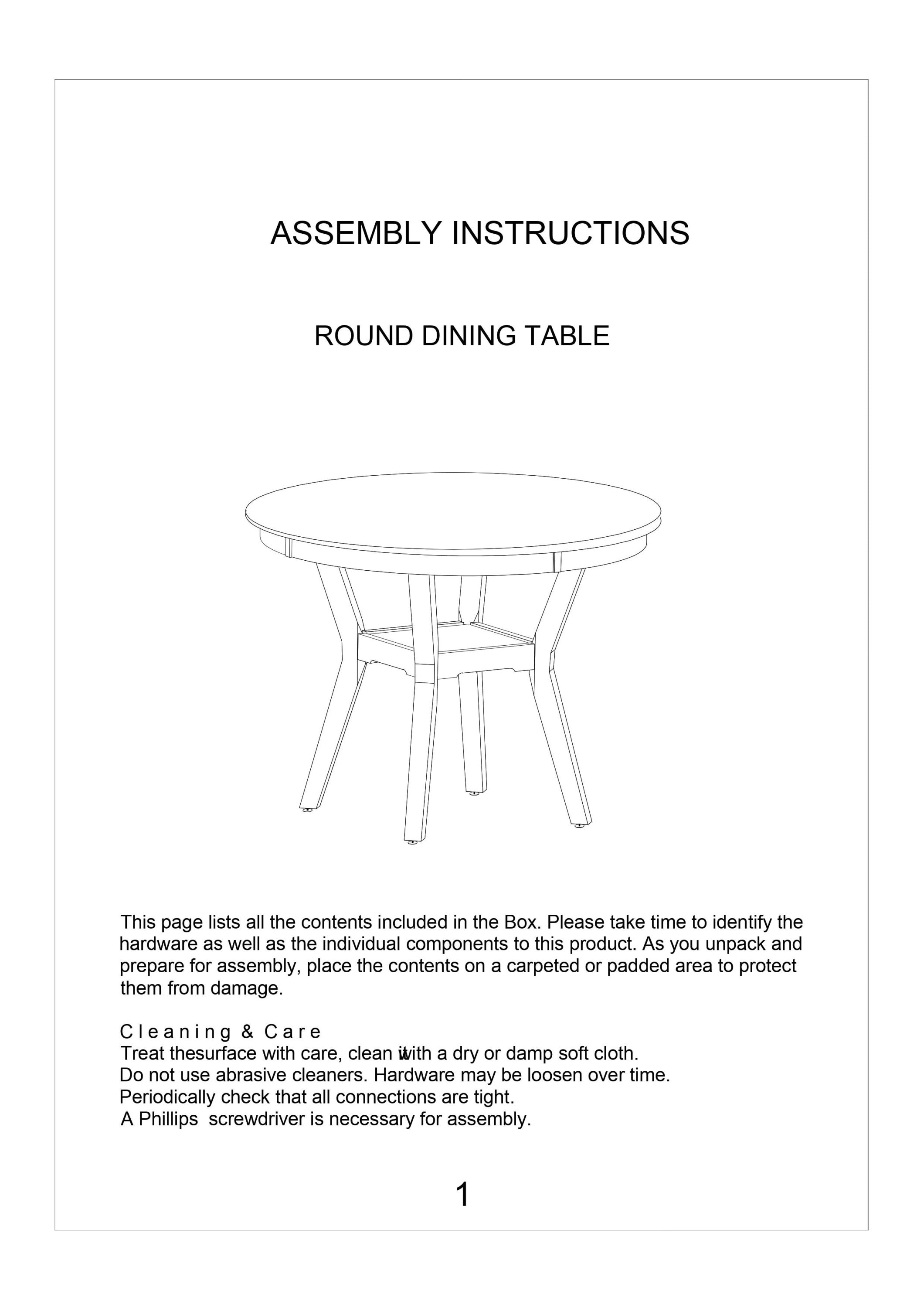 Contemporary 5pc Round Dining Set Walnut Rubberwood