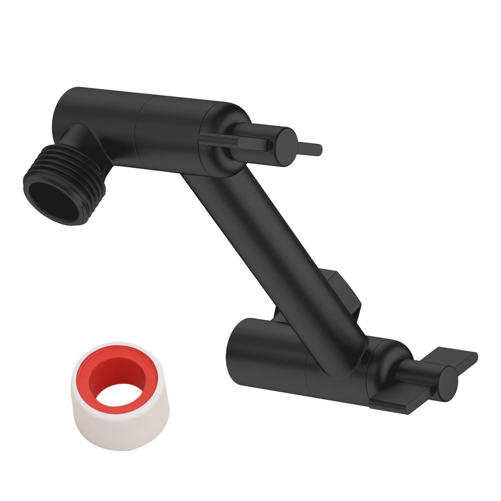 4" Stainless Steel Shower Arm Extension Black