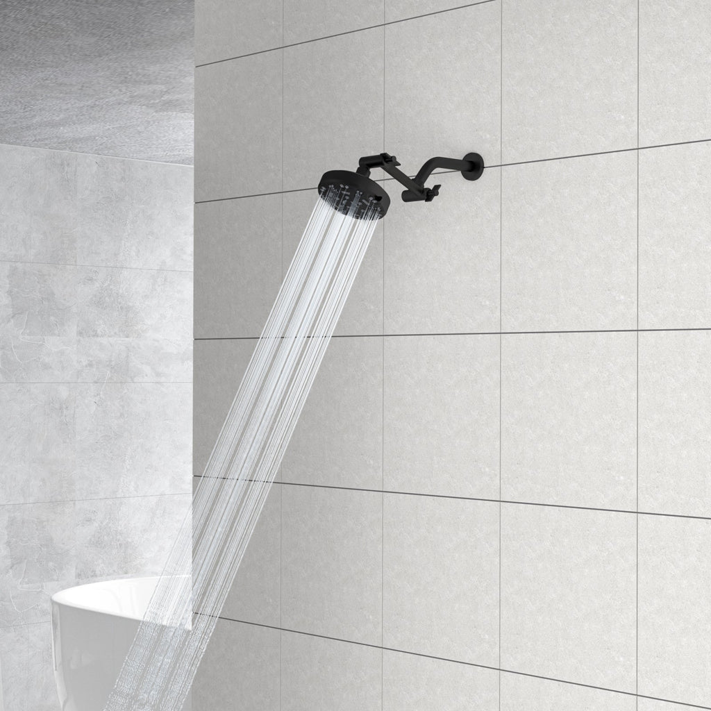4" Stainless Steel Shower Arm Extension Black