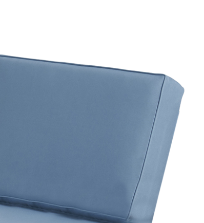 Club Chair Cushion Cover Blue Waterproof 22.75x23.5