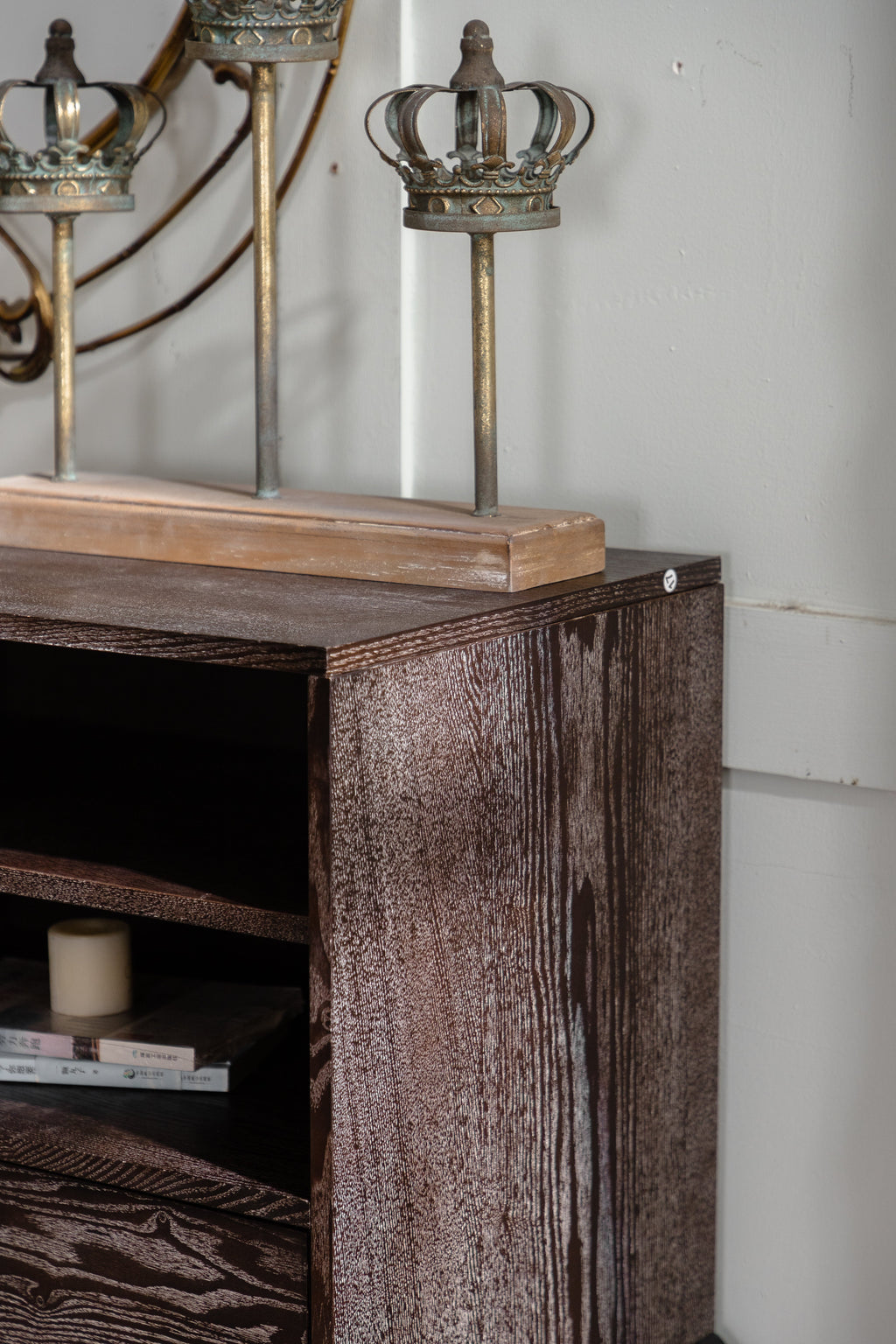 56.3" Mid-Century Modern Sideboard Cabinet - Wood & MDF