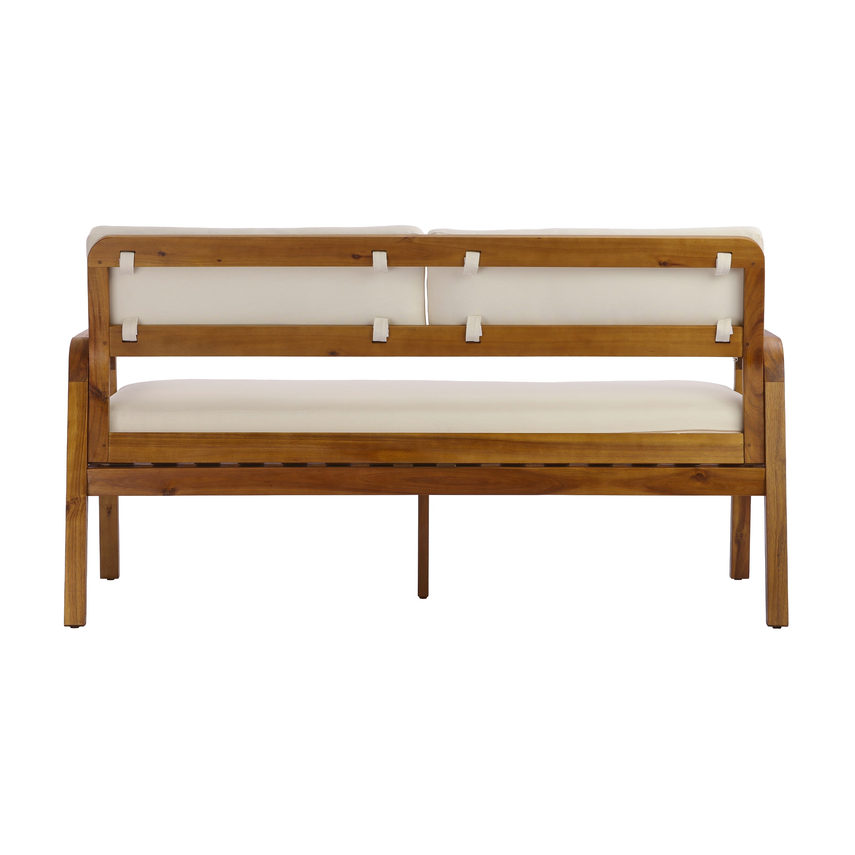 2-Piece Outdoor Sofa Set with Loveseat, Coffee Table & Cushions