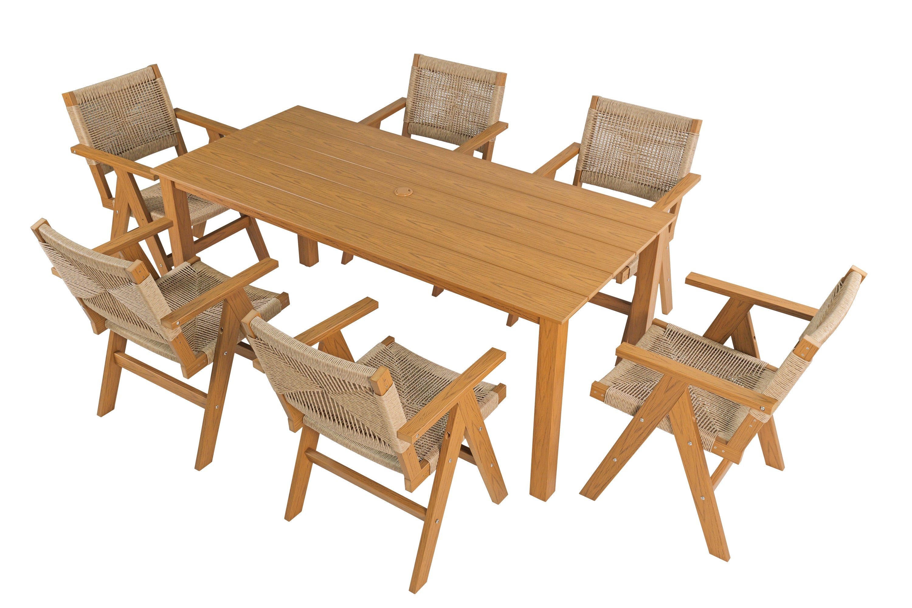 2 Piece HIPS Outdoor Dining Chair Set