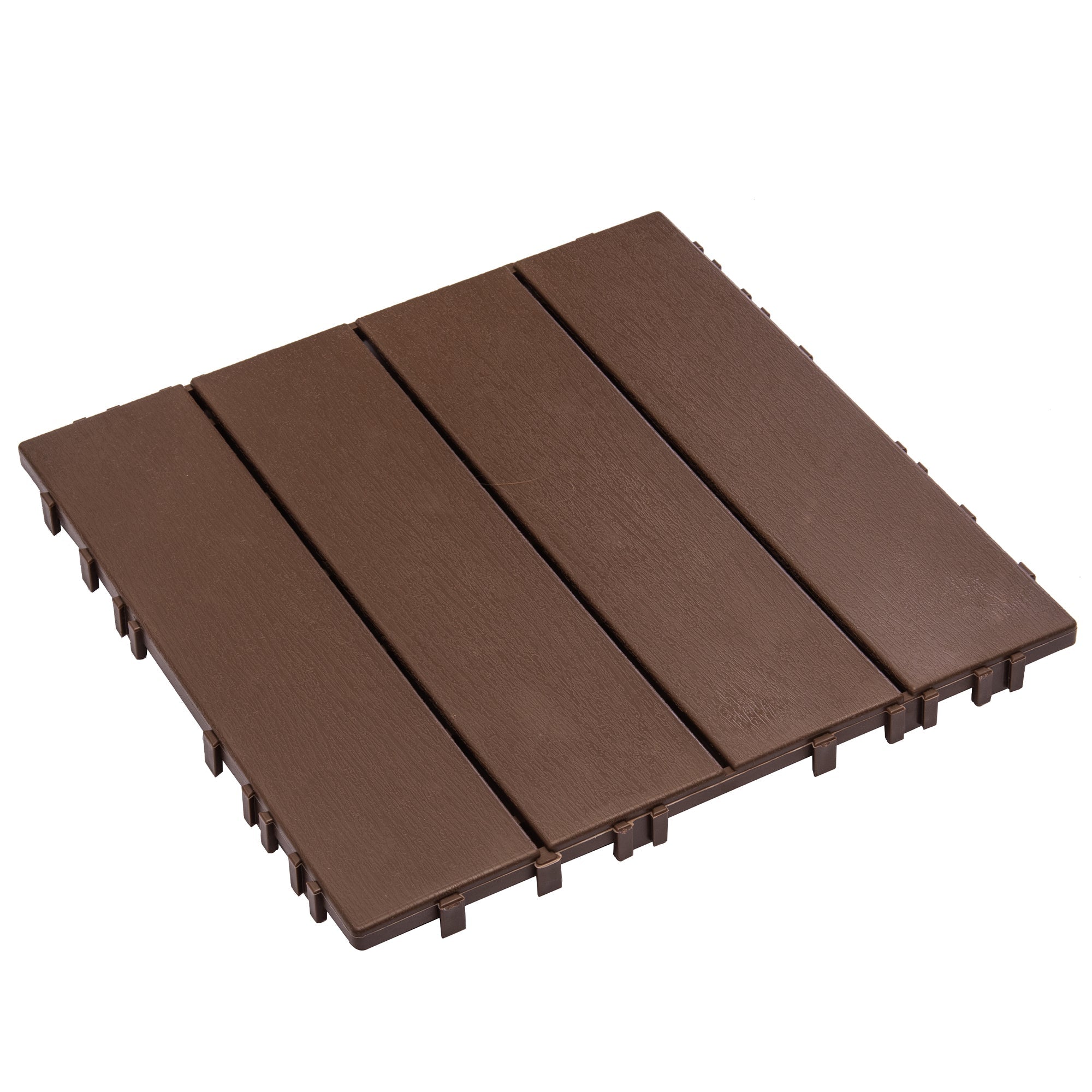 Interlocking Deck Tiles 68-Pack 61.6 Sq Ft Outdoor Plastic