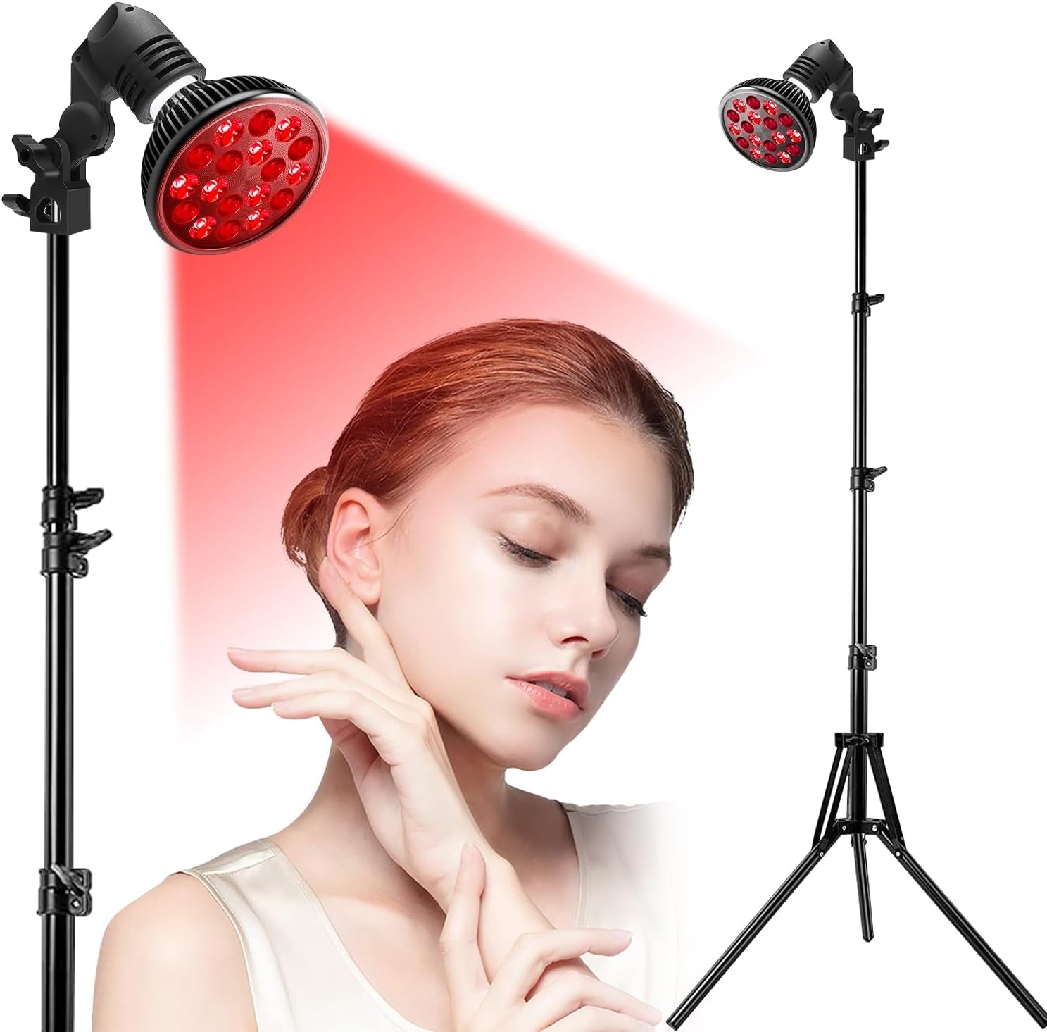 660nm Red Light Therapy Lamp Clip Infrared Therapy Light Face Body
