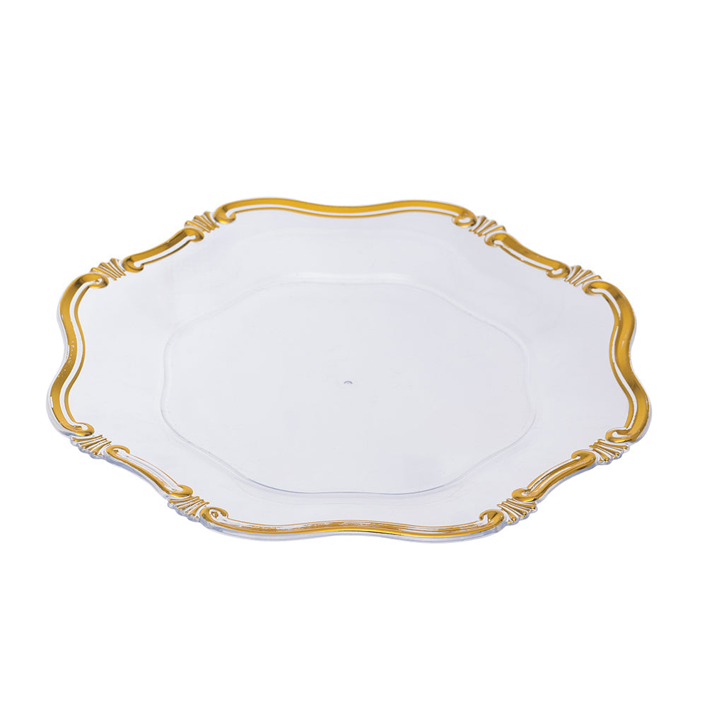13" Plastic Charger Plate, 8 Pack