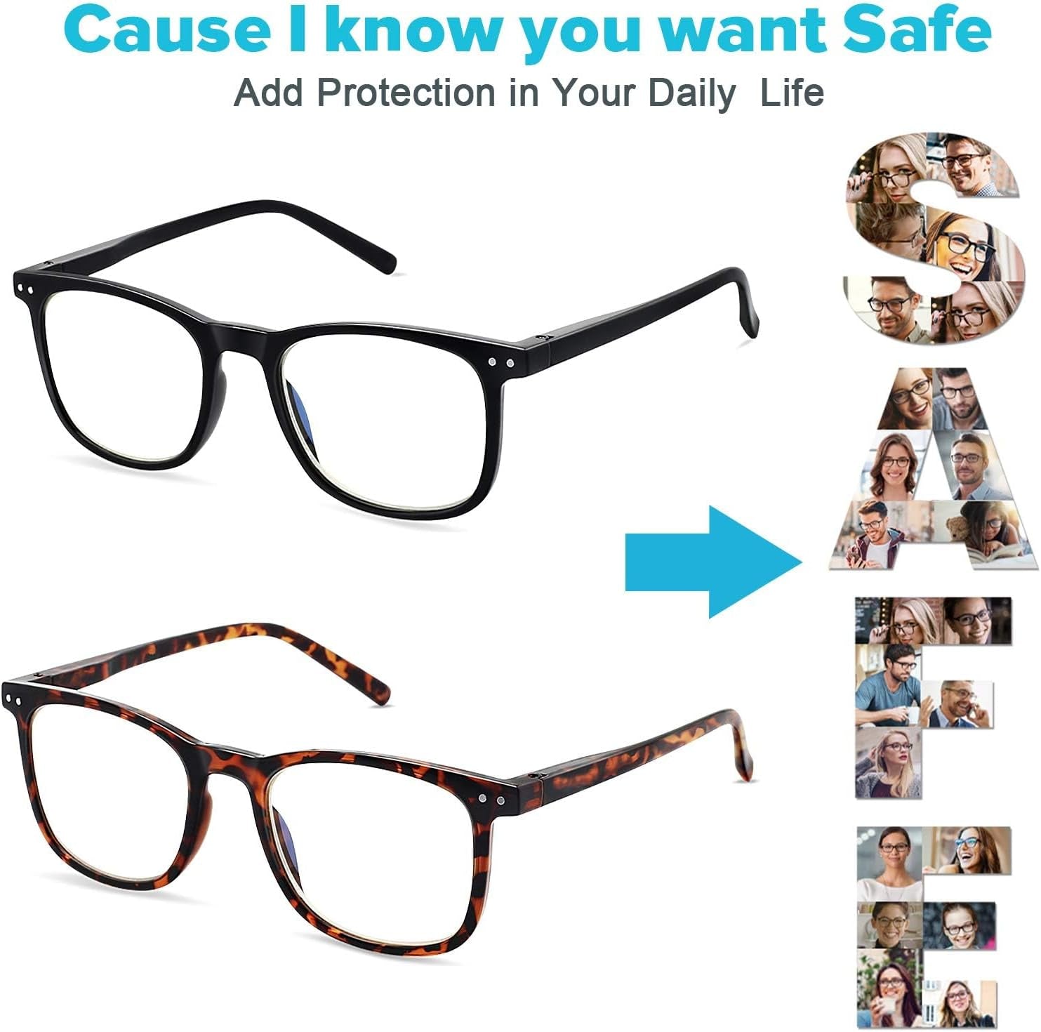 Blue Light Blocking Glasses Anti Glare UV400 Computer Eyewear Men Women