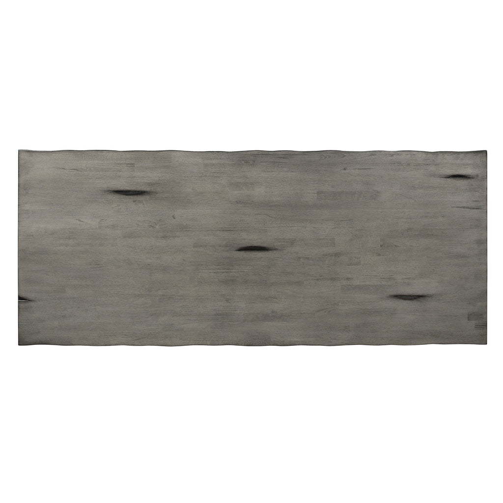 Distressed Gray Counter Height Dining Table Rubberwood