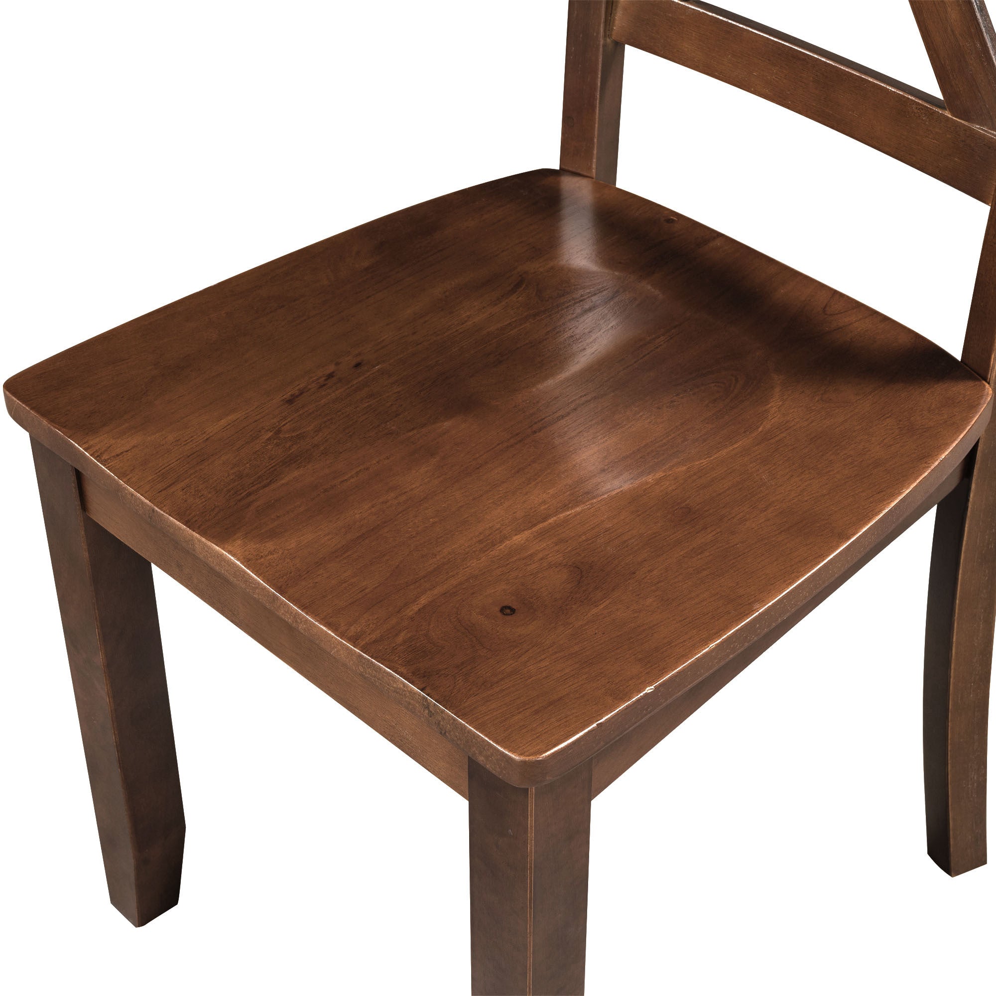 3-Piece Wood Drop Leaf Breakfast Nook Dining Table Set Walnut