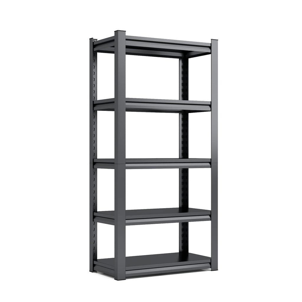 72" 5-Tier Heavy-Duty Metal Garage Shelving Adjustable Storage Rack
