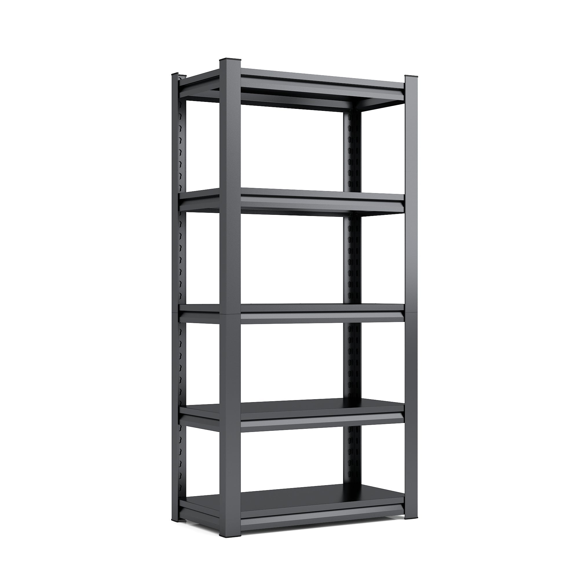 72" 5-Tier Heavy-Duty Metal Garage Shelving Adjustable Storage Rack