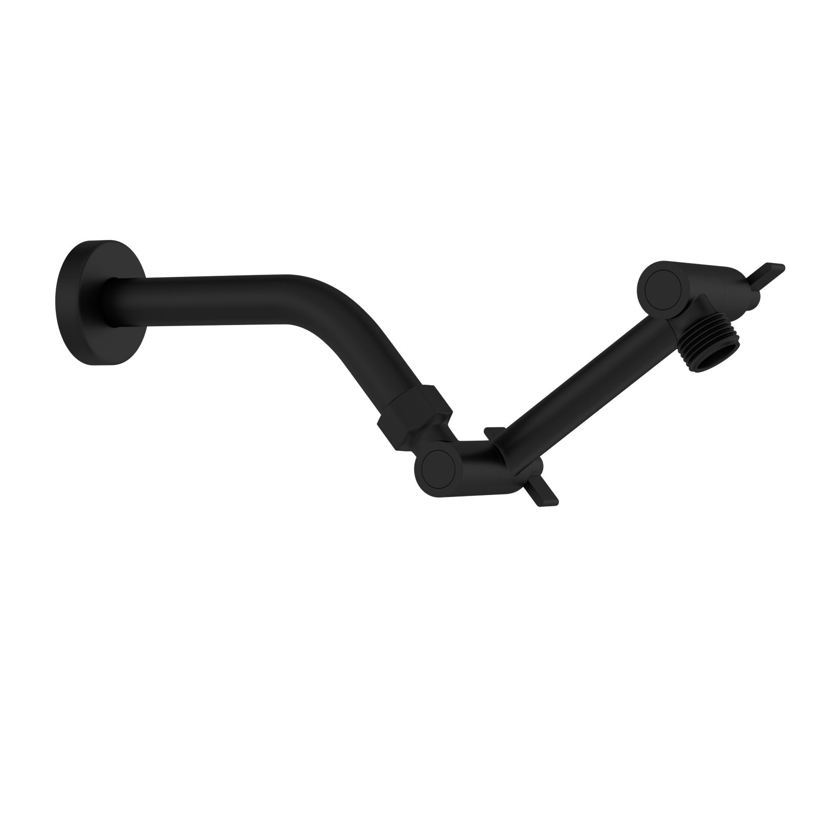 4" Stainless Steel Shower Arm Extension Black