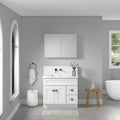 Frameless Mirror Medicine Cabinet - Beveled Edges - 36" x 26"