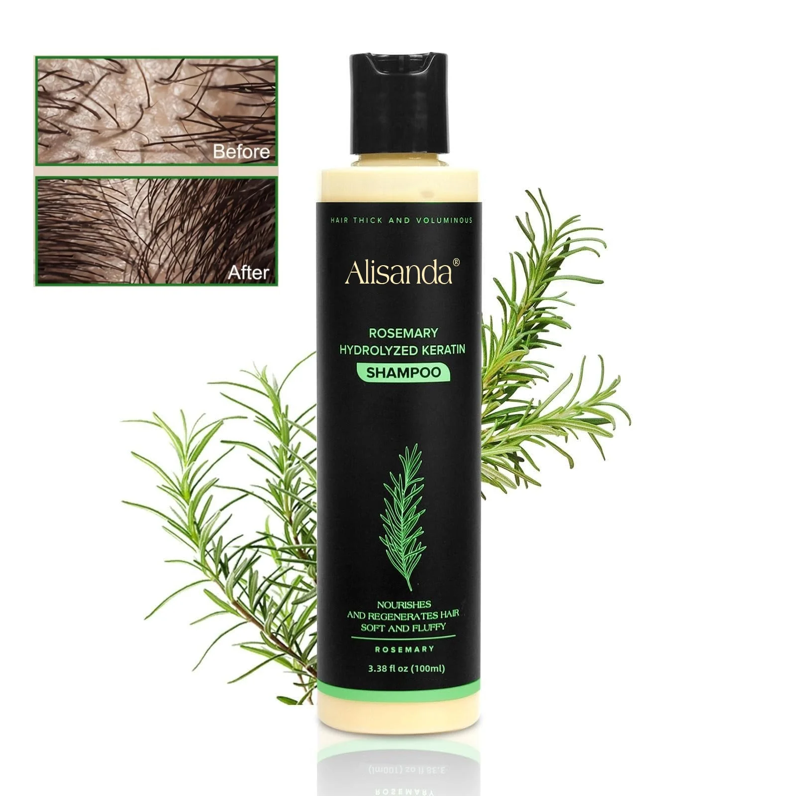 Alisanda Organic Rosemary Hair Growth Shampoo