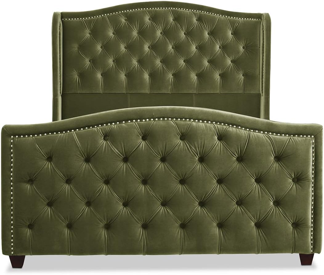 Jennifer Taylor Home Marcella Upholstered Shelter Headboard Bed Set