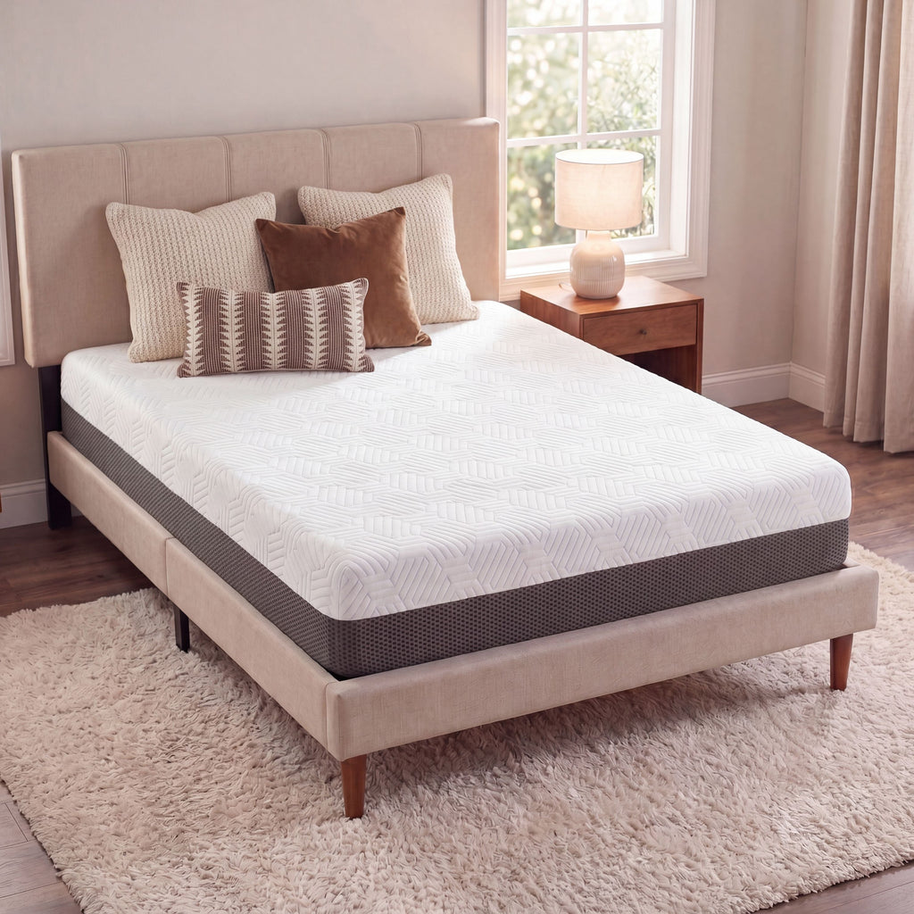 8 Inch Gel Memory Foam Mattress with Temperature Regulating Cover