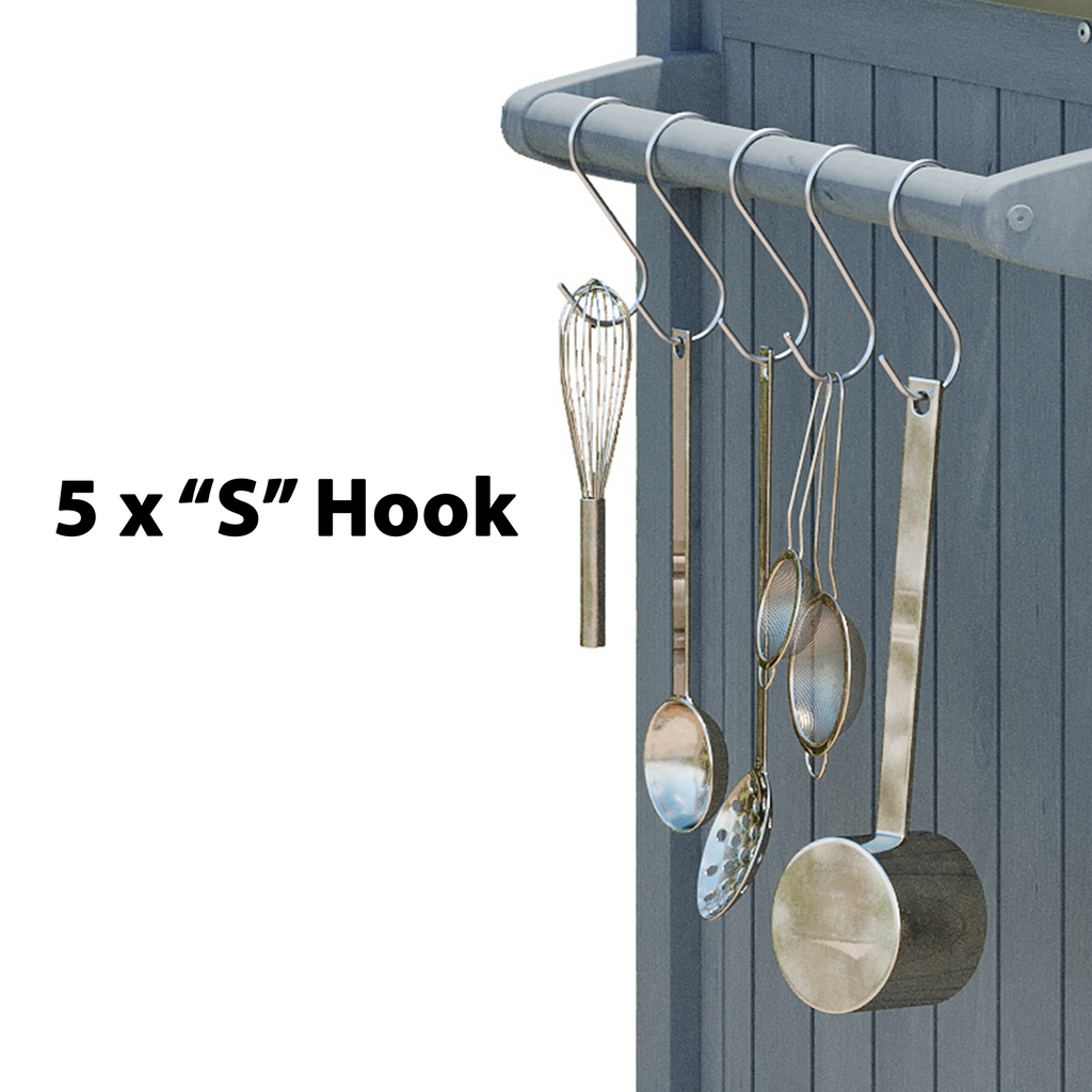 Outdoor Grill Island Cart 66.5" Stainless Steel Tabletop