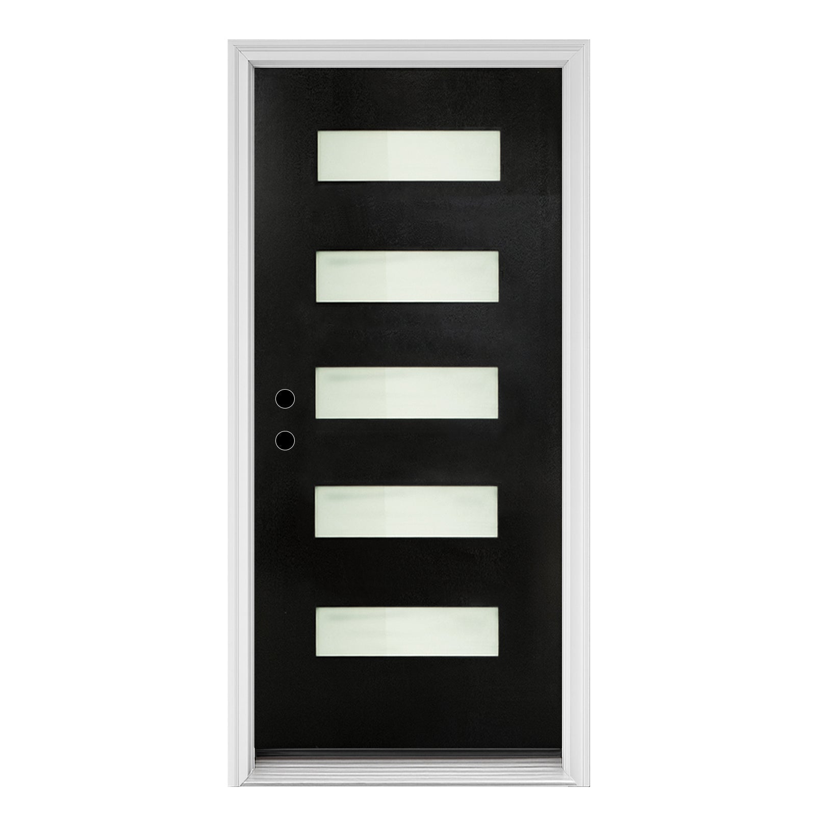36" x 80" Fiberglass Entry Door Right Hand Inswing Frosted