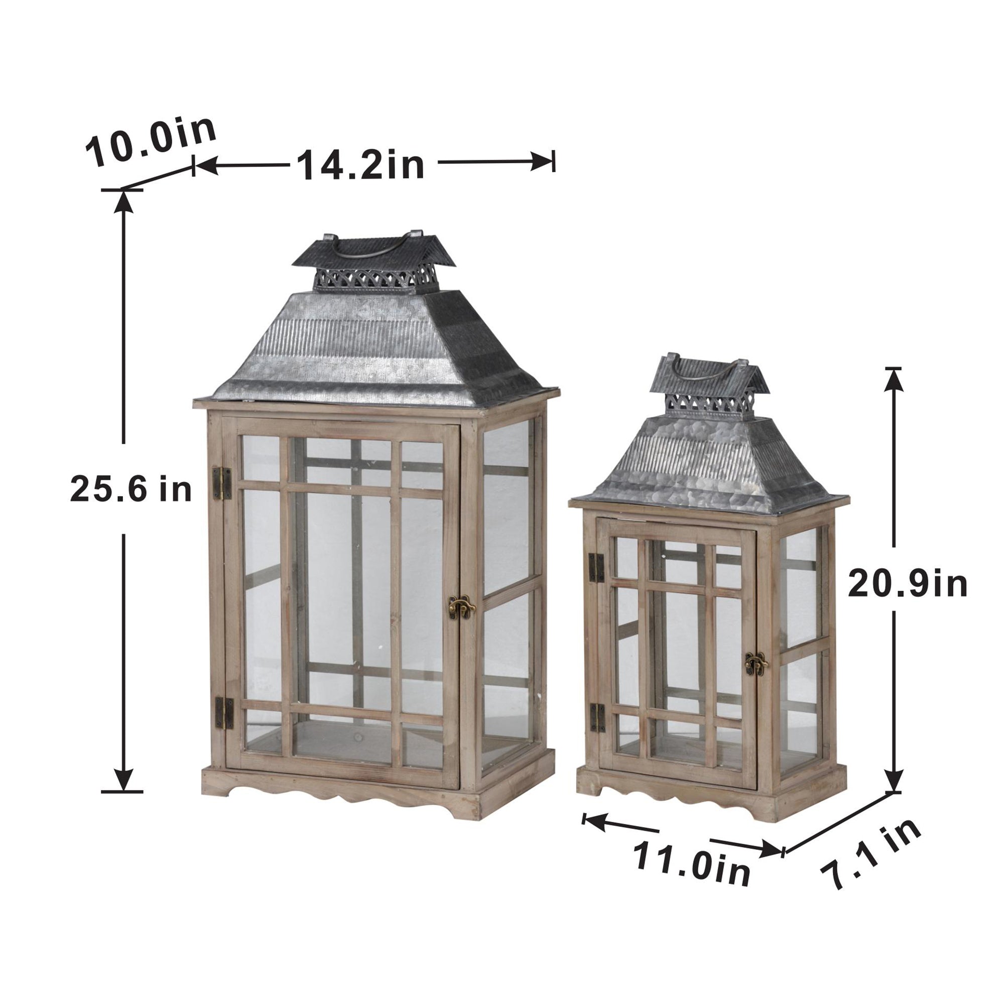 Classic Scape Lanterns Set of 2