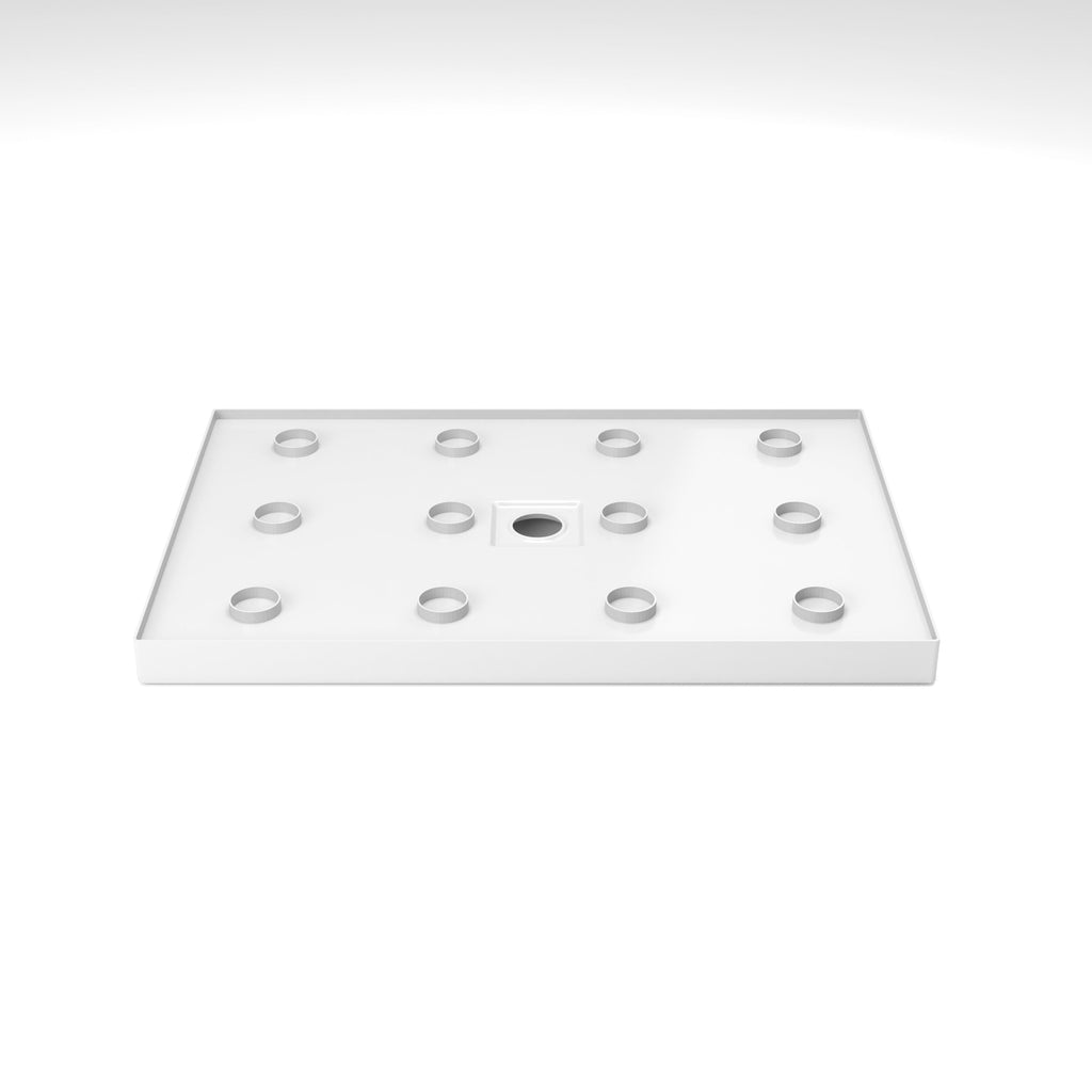 Gloss White Acrylic Shower Base 32" x 48" Center Drain