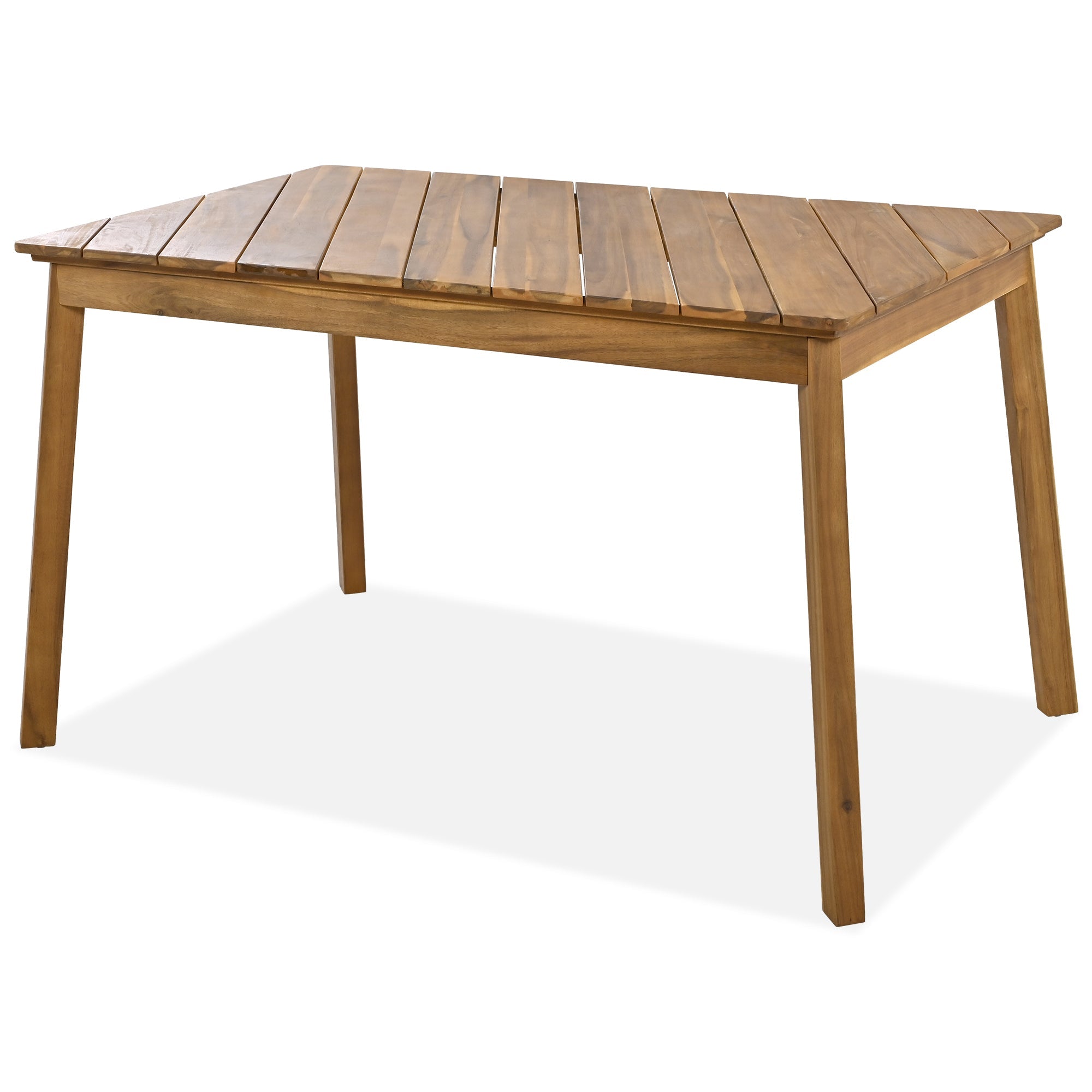 Acacia Wood 3-Piece Dining Set with Table and Bench