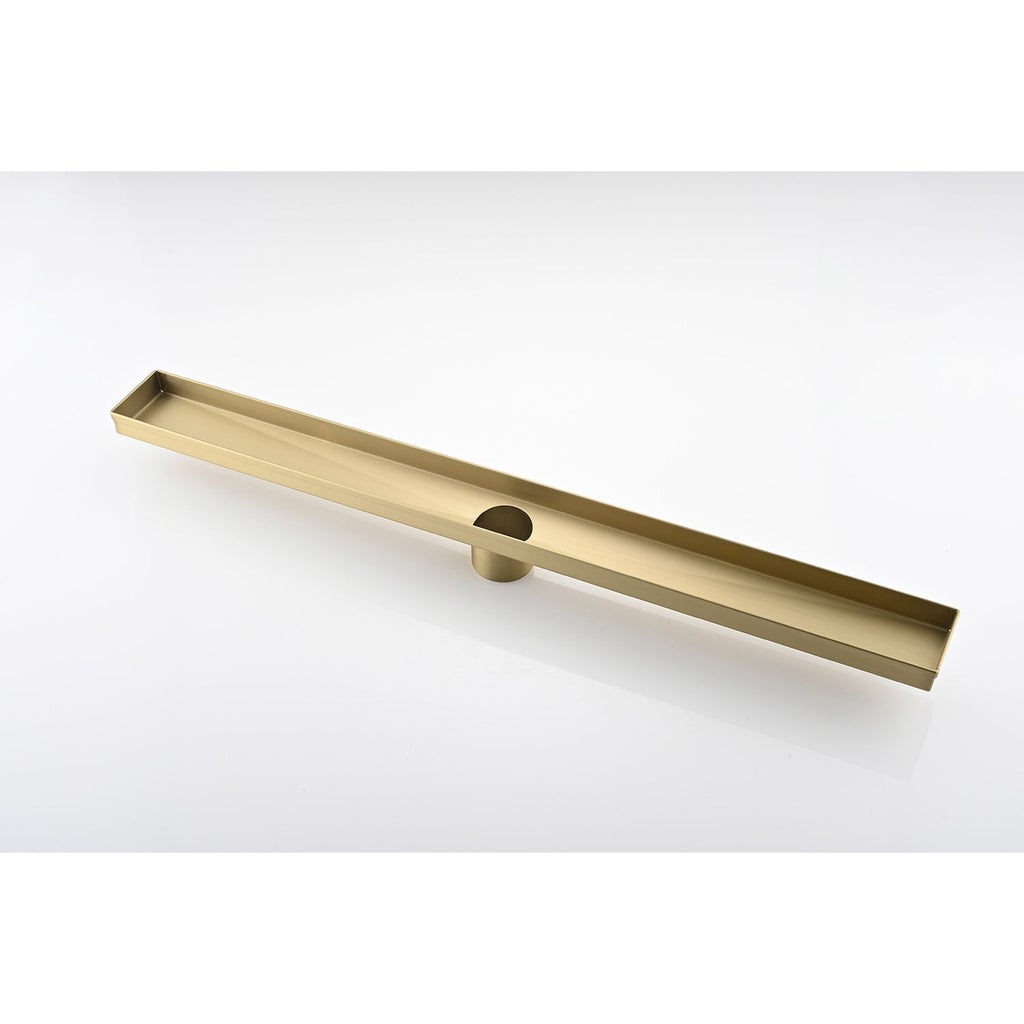 30" Linear Shower Drain with Hair Strainer and Leveling Feet